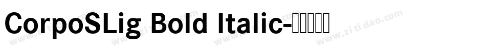 CorpoSLig Bold Italic字体转换